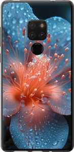 Чехол на Huawei Mate 20 Роса на цветке 6039t-1578 (Фиолетовый)
