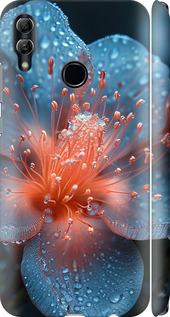 Чехол на Huawei Honor 10 Lite Роса на цветке 6039m-1618 (Фіолетовий)