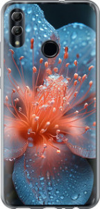 Чохол на Huawei Honor 10 Lite Роса на квітці 6039u-1618 (Фіолетовий)