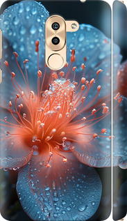 Чехол на Huawei Honor 6X Роса на цветке 6039m-460 (Фиолетовый)