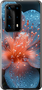 Чехол на Huawei P40 Pro Plus Роса на цветке 6039u-1917 (Фиолетовый)