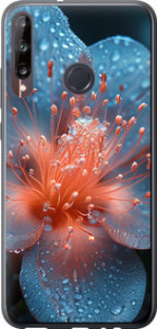 Чехол на Huawei P40 Lite E Роса на цветке 6039t-1875 (Фиолетовый) для Huawei Y7p