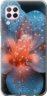 Чохол на Huawei P40 Lite Роса на квітці 6039t-1887 (Фіолетовий)