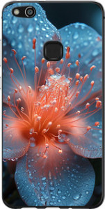 Чохол на Huawei P10 Lite Роса на квітці 6039u-896 (Фіолетовий)