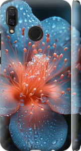 Чехол на Huawei Nova 3 Роса на цветке 6039m-1535 (Фиолетовый)