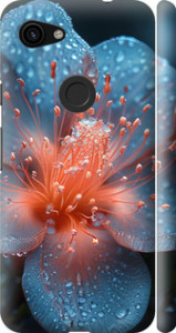 Чехол на Google Pixel 3a XL Роса на цветке 6039m-1713 (Фиолетовый)