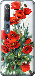 Чехол на Xiaomi Mi 10 Pro Маки 523t-1870 (Белый)