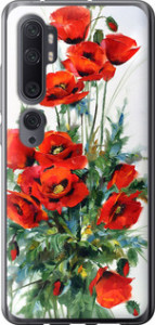 Чехол на Xiaomi Mi Note 10 Маки 523t-1820 (Белый) для Xiaomi Mi Note 10