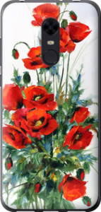 Чехол на Xiaomi Redmi 5 Plus Маки 523u-1347 (Белый)