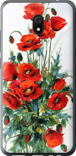 Чехол на Xiaomi Redmi 8A Маки 523t-1794 (Белый)