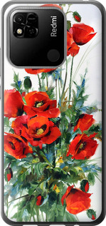 Чехол на Xiaomi Redmi 10A Маки 523t-2578 (Білий)