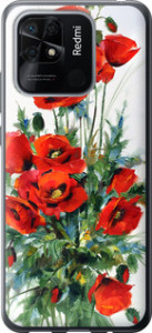 Чехол на Xiaomi Redmi 10C Маки 523u-2591 (Белый)