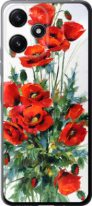 Чехол на Xiaomi Redmi 12 5G Маки 523u-3194 (Белый)