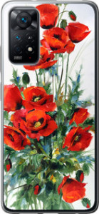 Чехол на Xiaomi Redmi Note 11 Маки 523u-2516 (Белый) для Xiaomi Redmi Note 11S