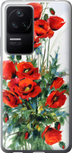 Чехол на Xiaomi Redmi K40S Маки 523u-2582 (Белый)