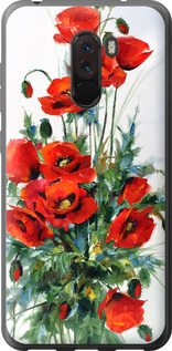 Чехол на Xiaomi Pocophone F1 Маки 523t-1556 (Белый)