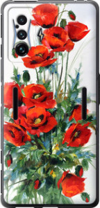 Чохол на Xiaomi Poco F4 GT Маки 523u-2958 (Білий)
