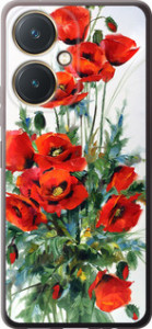 Чехол на Vivo Y27 Маки 523u-579 (Белий)