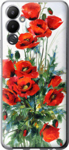 Чехол на Tecno Pova 4 LG7n Маки 523u-2967 (Білий)