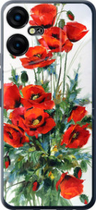 Чохол на Tecno POVA NEO 3 Маки 523u-3140 (Білий)