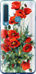 Чехол на Samsung Galaxy A9 (2018) Маки 523u-1503 (Белый)