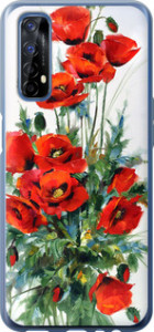 Чехол на Realme 7 Маки 523u-2081 (Белый)