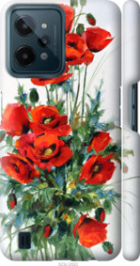 Чехол на Realme C31 Маки 523m-2593 (Белый)