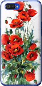 Чехол на Realme C2 Маки 523u-1852 (Белый)