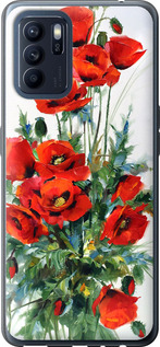 Чохол на Oppo Reno6 Z Маки 523u-2477 (Білий)