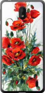 Чохол на Nokia 1 Plus Маки 523u-1677 (Білий)