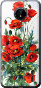 Чехол на Nokia C20 Маки 523u-2510 (Білий)