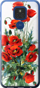 Чохол на Motorola E7 Plus Маки 523u-2107 (Білий)
