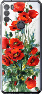 Чохол на Motorola G50 Маки 523u-2354 (Білий)