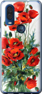 Чехол на Motorola One Vision Маки 523u-1782 (Белый)