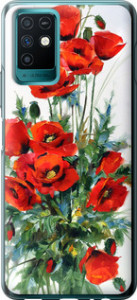 Чохол на Infinix Note 10 Маки 523u-2763 (Білий)