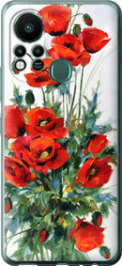 Чехол на Infinix Hot 11S Маки 523u-2757 (Белый)