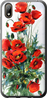 Чехол на Huawei Y5 2019 Маки 523t-1695 (Белый)