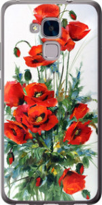 Чехол на Huawei Honor 5C Маки 523t-356 (Белый) для Huawei Honor 5C