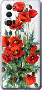 Чехол на Huawei Honor 30 Pro Маки 523u-1920 (Белый)