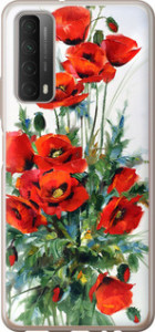 Чехол на Huawei P Smart 2021 Маки 523u-2100 (Белый)