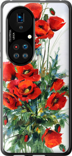 Чехол на Huawei P50 Маки 523u-2292 (Белый)