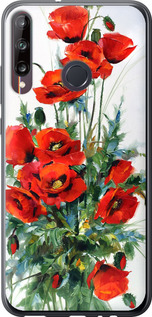 Чехол на Huawei P40 Lite E Маки 523t-1875 (Белый)