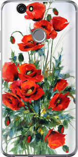 Чехол на Huawei Nova Маки 523u-439 (Белый)