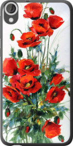 Чехол на HTC Desire 820 Маки 523u-133 (Белый)