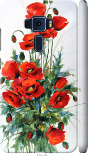 Чохол на Asus Zenfone 3 ZE520KL Маки 523m-449 (Білий)