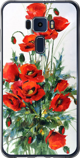 Чохол на Asus Zenfone 3 ZE552KL Маки 523u-448 (Білий)