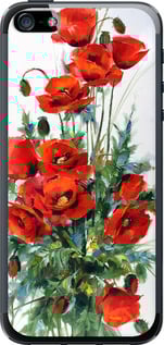 Чехол на iPhone 5 Маки 523u-18 (Белый)