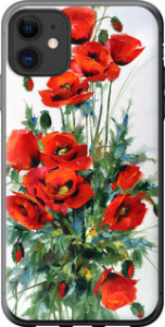 Чехол на iPhone 11 Маки 523u-1722 (Белый)