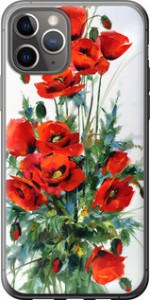 Чехол на iPhone 11 Pro Маки 523u-1788 (Белый)