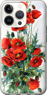 Чехол на iPhone 13 Pro Маки 523t-2372 (Белый)